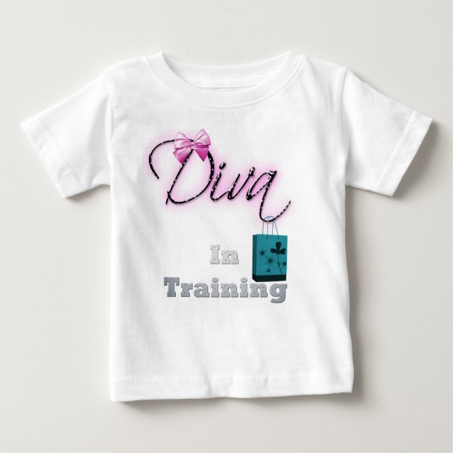 Diva In Training Baby T-Shirt (Front)