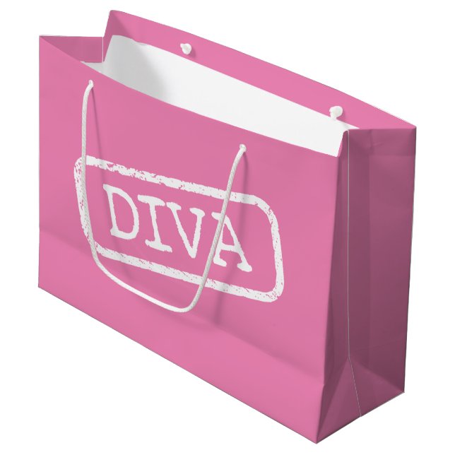 "DIVA" LARGE GIFT BAG (Front Angled)
