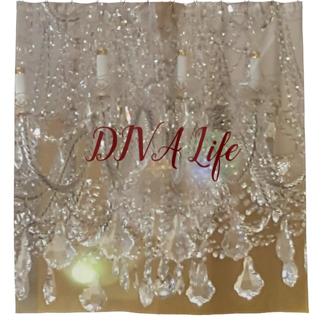 DIVA Life Sparkles Shower Curtain (Front)