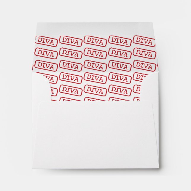 “Diva Lined Envelopes” Envelope (Back (Bottom))