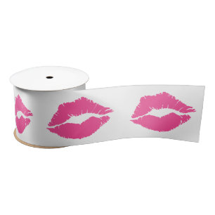 "Diva Lips" Satin Ribbon