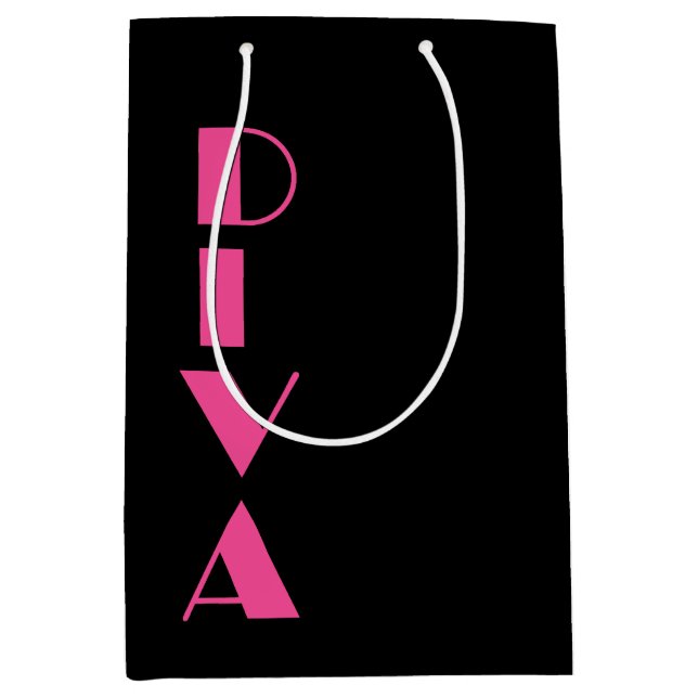 "DIVA" MEDIUM GIFT BAG (Front)