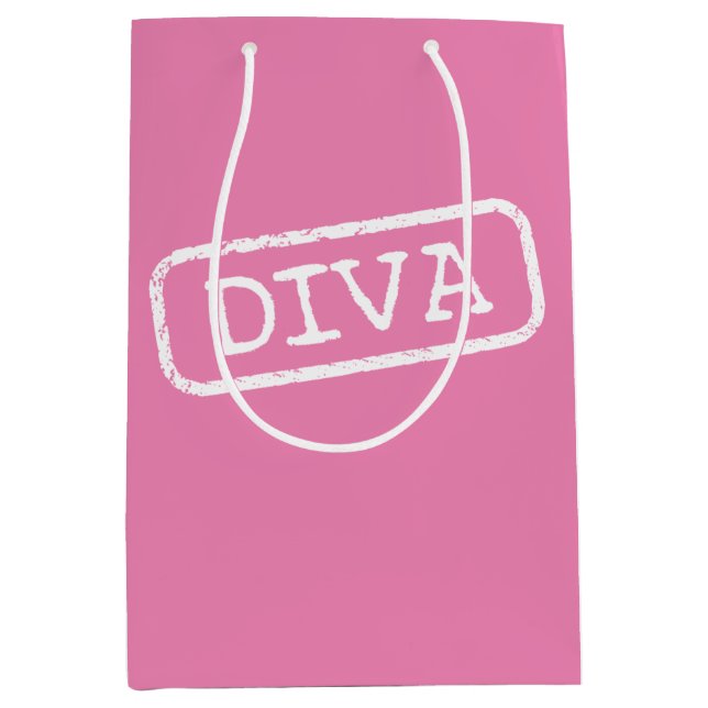 "DIVA" MEDIUM GIFT BAG (Front)