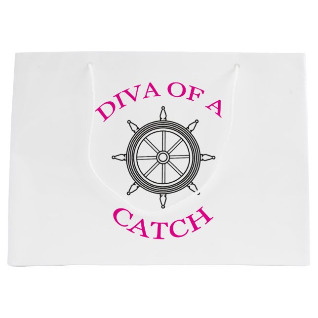 “Diva of a Catch” Large Gift Bag (Front)