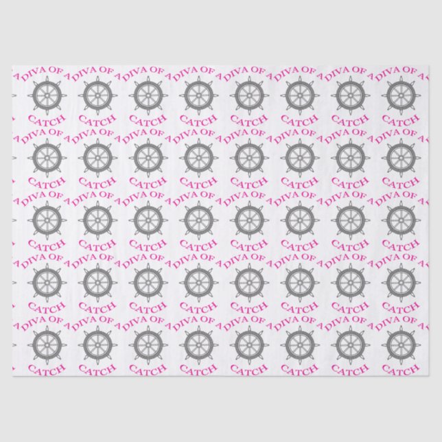 "Diva of a Catch” Tissue Paper (Front)