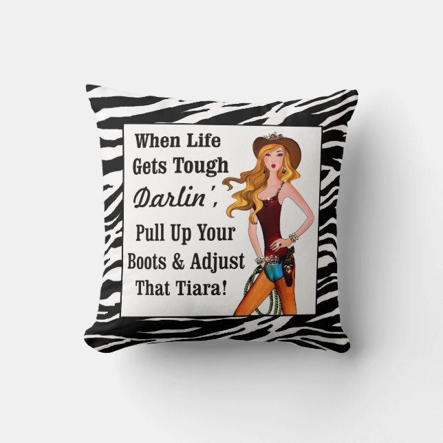 “Diva of a Cowgirl” Cushion (Front)