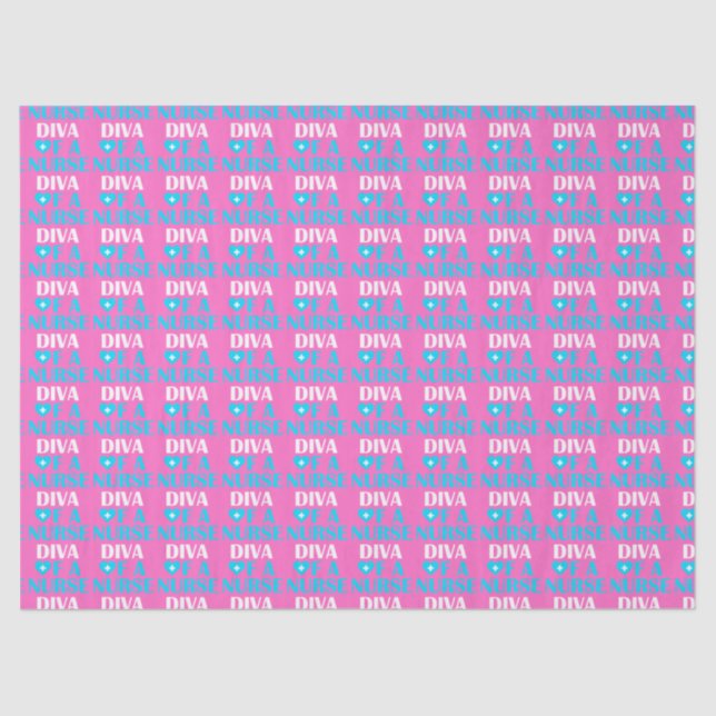 "DIVA OF A NURSE" TISSUE PAPER (Front)