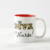 "DIVA of a Nurse!" Two-Tone Coffee Mug