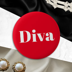 Diva Opera Singer Musician Performer Music Themed 6 Cm Round Badge
