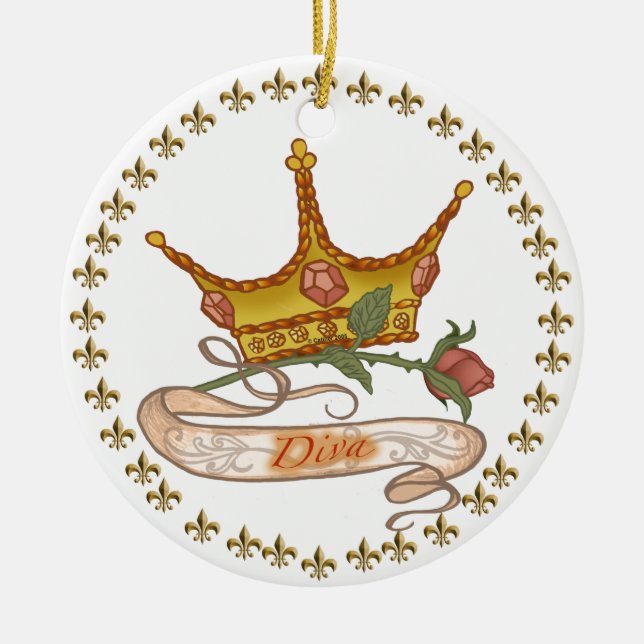 Diva Queen  ornament  (Front)