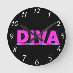 Diva Round Clock