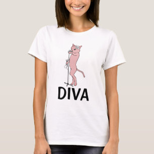 DIVA SINGER CAT T-shirts