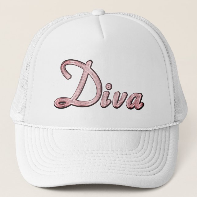 Diva Sparkle Trucker Hat (Front)