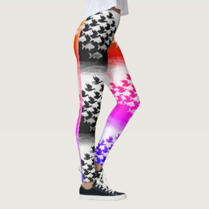 Diva Style  colourful and black and white leggings