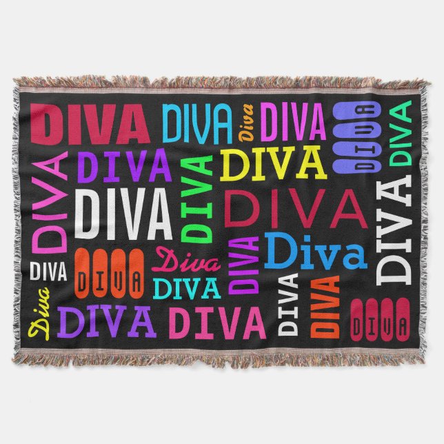“DIVA” THROW BLANKET (Front)