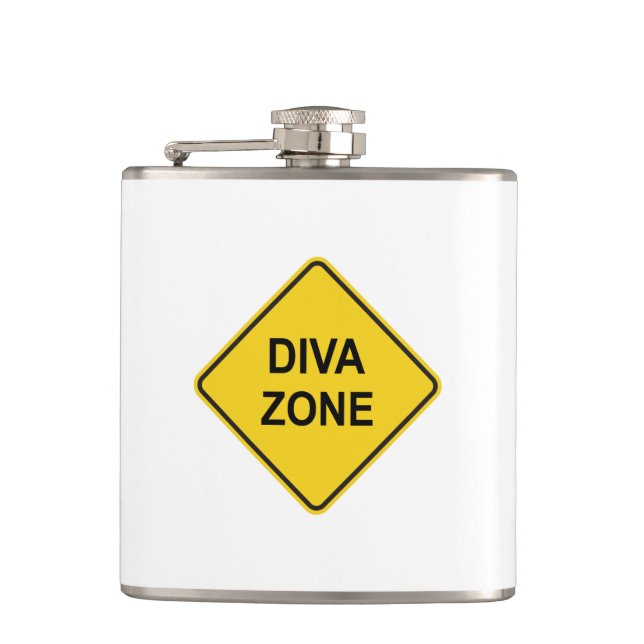 Diva Zone Hip Flask (Front)