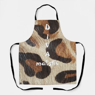 DIVAmalistic Leopard Print All-Over Apron