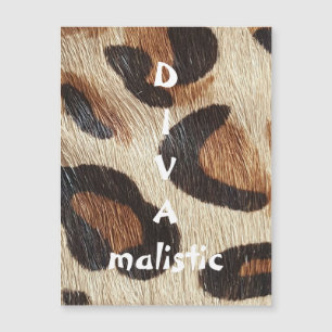 DIVAmalistic Leopard Print Magnetic Card