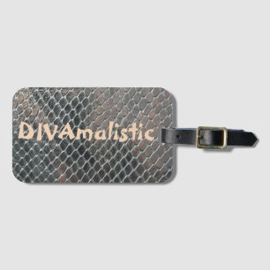 DIVAmalistic Multicolor Snakeskin Print Bag Tag