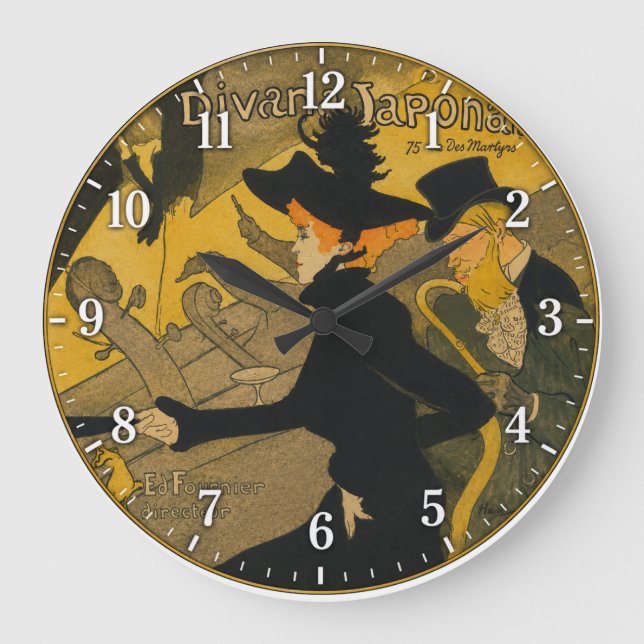 Divan Japonais Large Clock (Front)