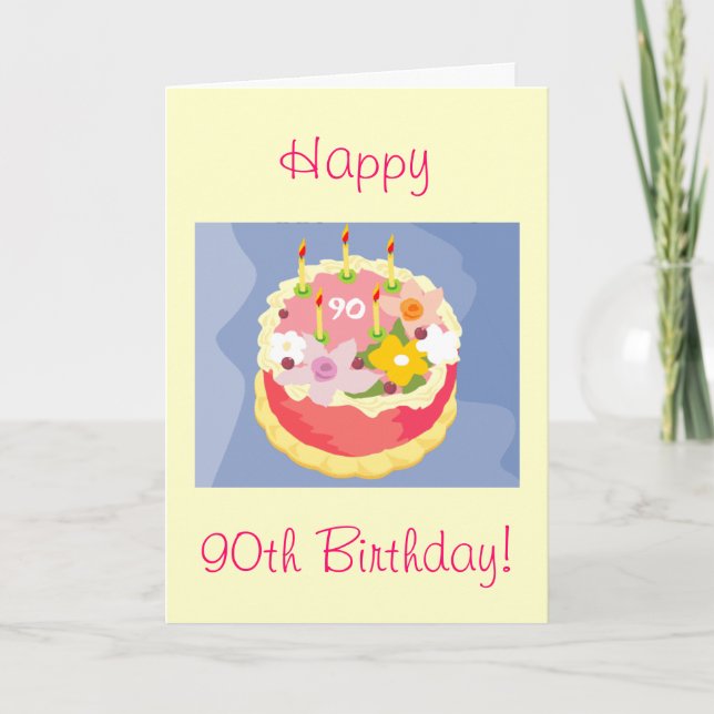 Diva's Happy 90th Birthday Card (Front)