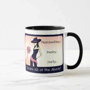 Diva's Inexpensive Funky 40th Birthday Gift - Mug