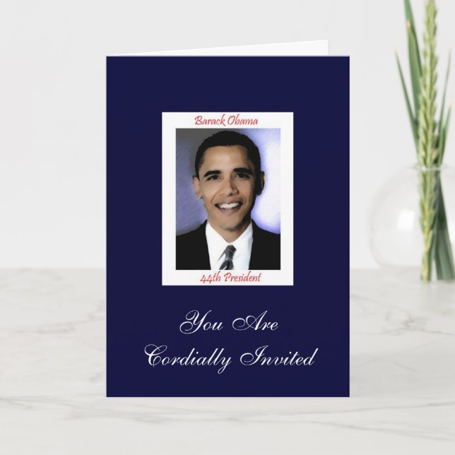 Diva's Obama Inauguration Party Invitation (Front)