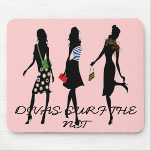 DIVAS SURF THE NET Mousepad