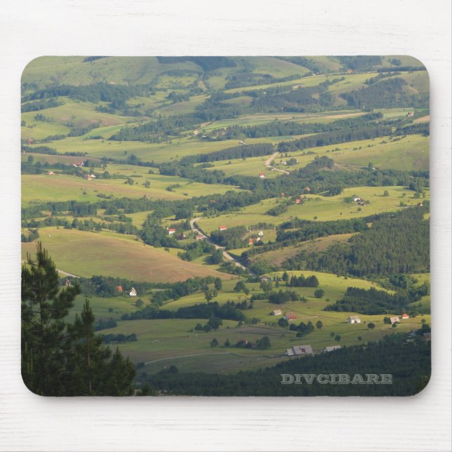 Divcibare green fields mousepad (Front)