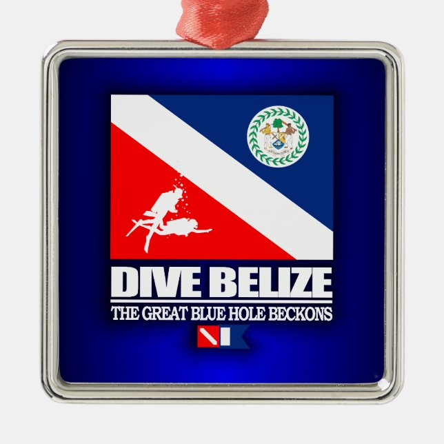 Dive Belise Metal Ornament (Front)