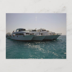 dive boats postcard