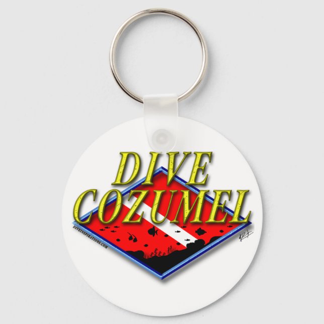 Dive Cozumel Keychain (Front)