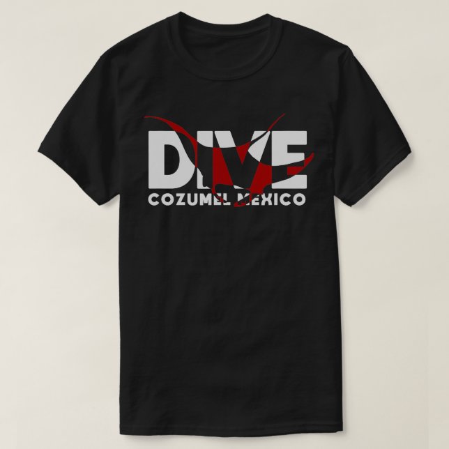 DIVE Cozumel Mexico SCUBA DIVING Diver Manta Ray  T-Shirt (Design Front)