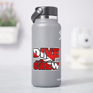 Dive Crew Dive Flag Sticker