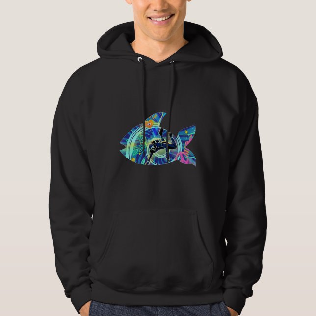Dive Deep Big Fish Hoodie (Front)