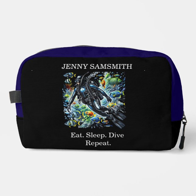 Dive Deep: Explore, Laugh, Repeat Dopp Kit (Front)