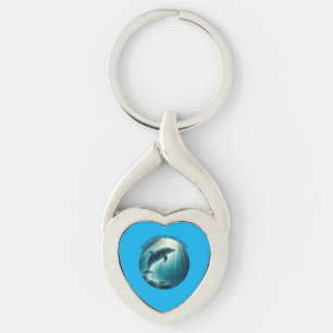 Dive Deep Live Free Dolphin  Key Ring