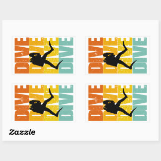 Dive Dive Dive Dive!!! Rectangular Sticker