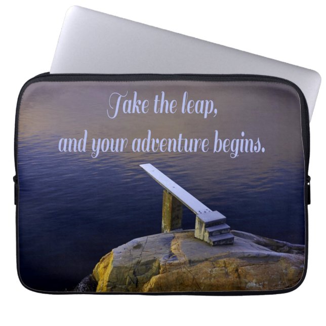 Dive Diving Take The Leap Adventure Laptop Sleeve (Front)