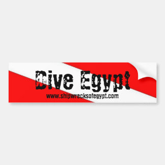 Dive Egypt Bumper Sticke,  Shipwrecksofegypt.com Bumper Sticker