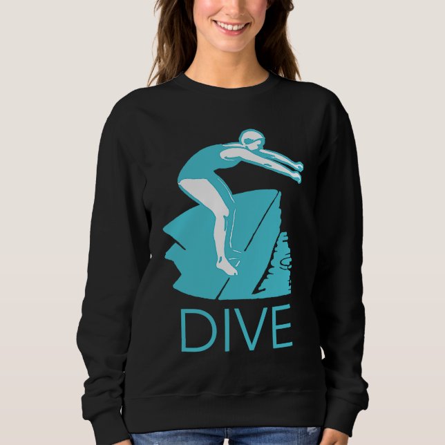 DIVE Encourage Inspire Motivate Boost Support Retr Sweatshirt (Front)