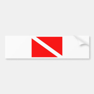Dive Flag Bumper Sticker