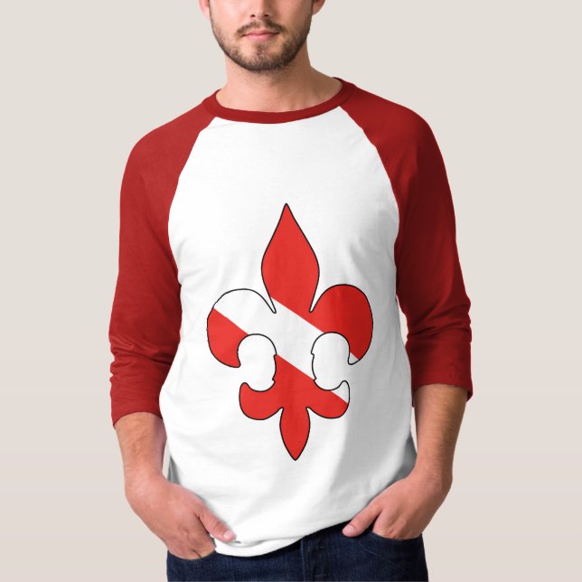 Dive Flag Fleur de lis Shirt (Front)