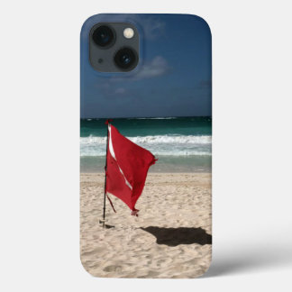 Dive Flag on the Beach iPhone 13 Case