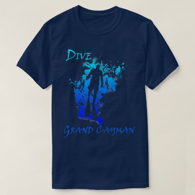 Dive Grand Cayman West Indies Vacation Diving  T-Shirt (Design Front)