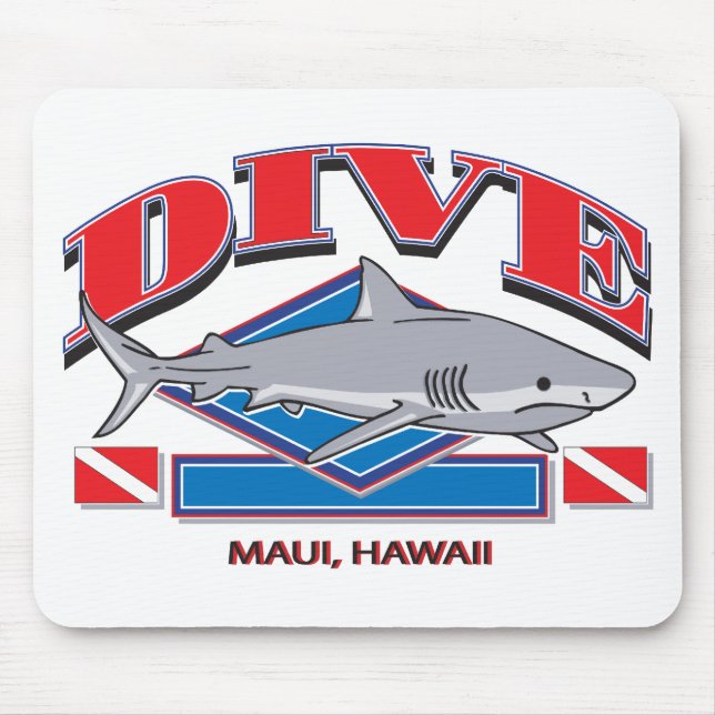 Dive Hawaii, Mouse Pad (Front)