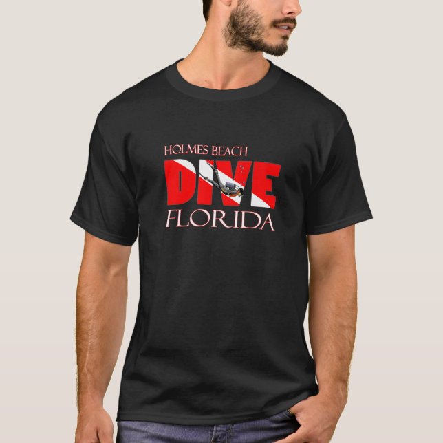 Dive Holmes Beach Florida Scuba Diving Snorkelling T-Shirt (Front)