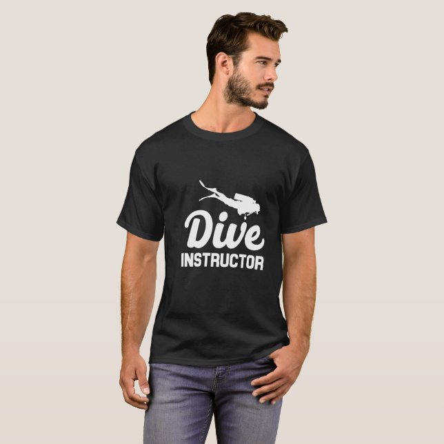 Dive instructor funny meme t shirt (Front Full)