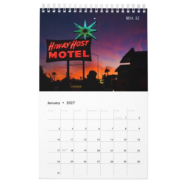Dive Into 2019 Calendar of Vintage Signs (Jan 2027)