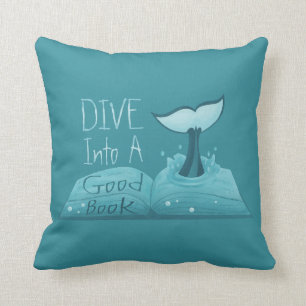 Dive into a Good Book Cushion